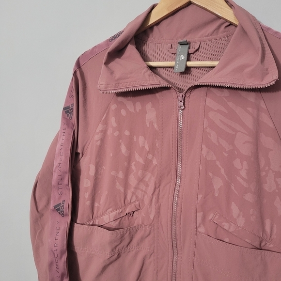 Adidas x Stella McCartney Performance Track Jacket in Blush Mauve - Picture 6 of 15